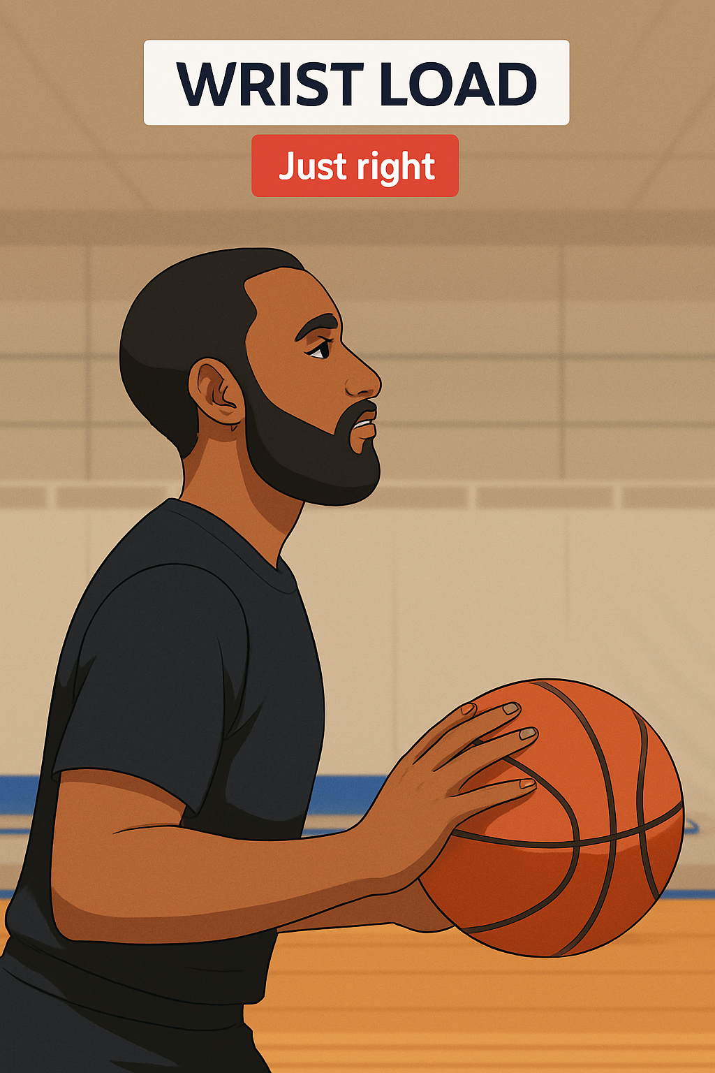 Form shooting – Position 1 load wrist